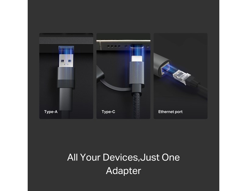 TP-Link USB-C/USB-A na Gigabit mrežni adapter