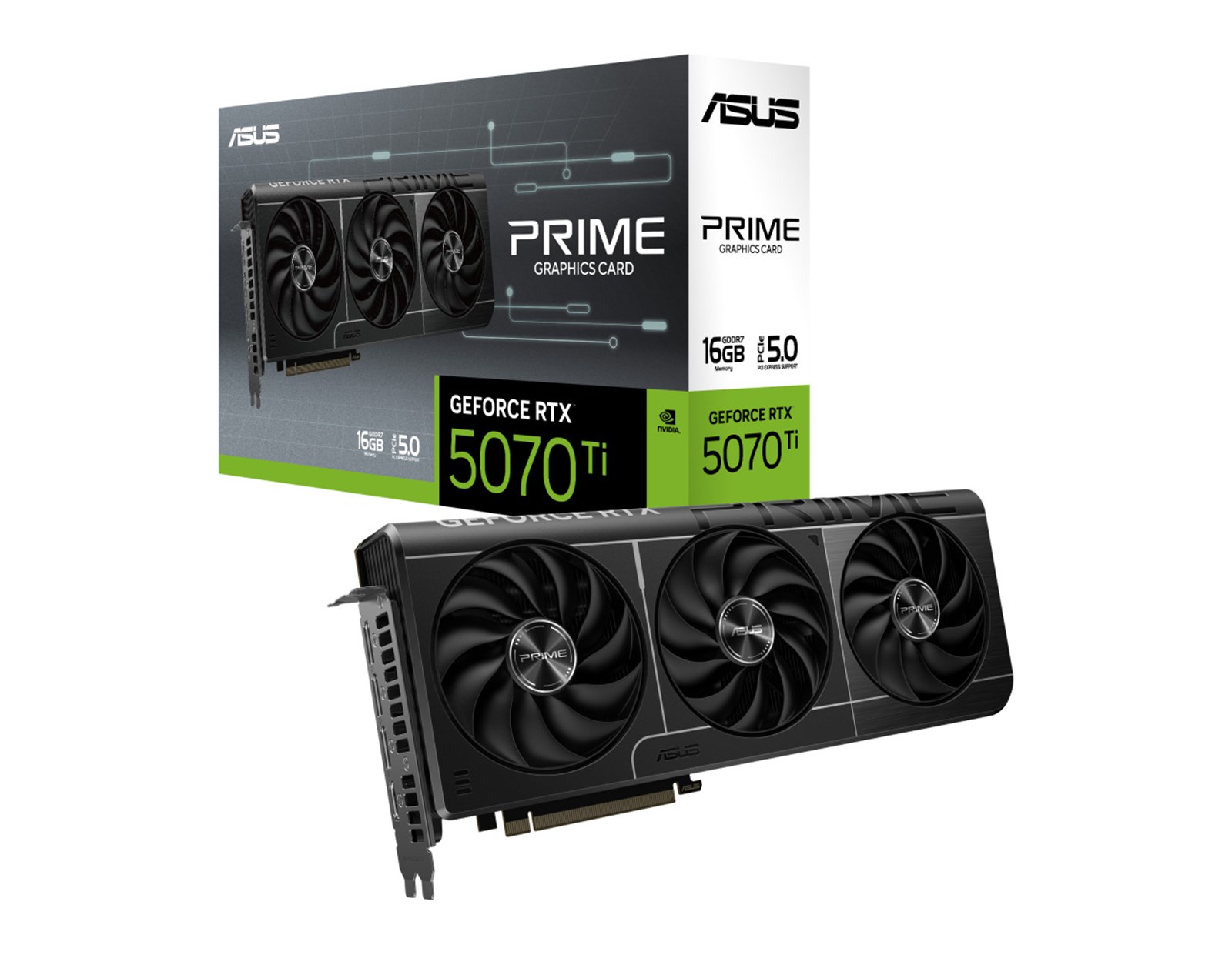 Asus PRIME GeForce RTX 5070 TI 16GB GDDR7, PCIe 5.0/256-bit, HDMI/3×DP