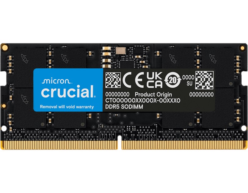 Crucial SO-DIMM 32GB DDR5 5600MHz,  CL46 1.1V