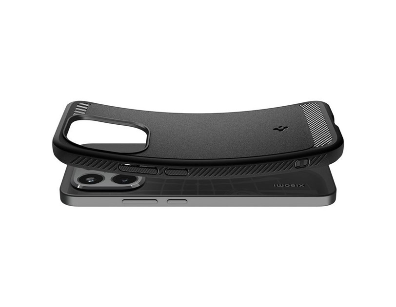 Spigen Rugged Armor, matte black - Xiaomi 15T