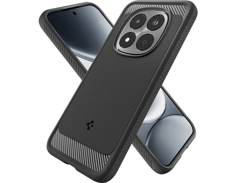 Spigen Rugged Armor, matte black - Xiaomi Redmi Note 15 Pro 5G