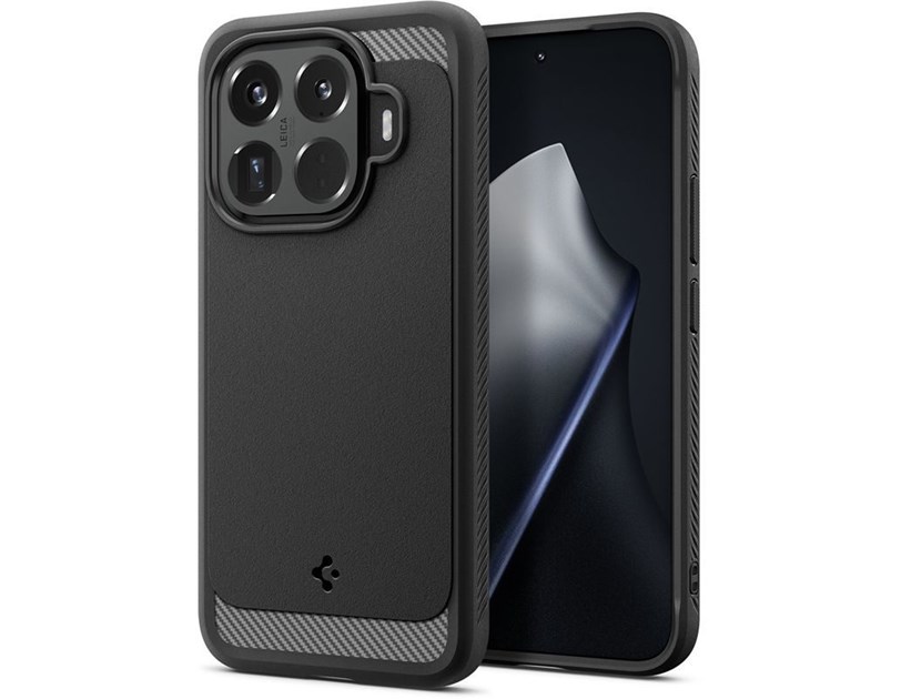 Spigen Rugged Armor, matte black - Xiaomi 15T Pro