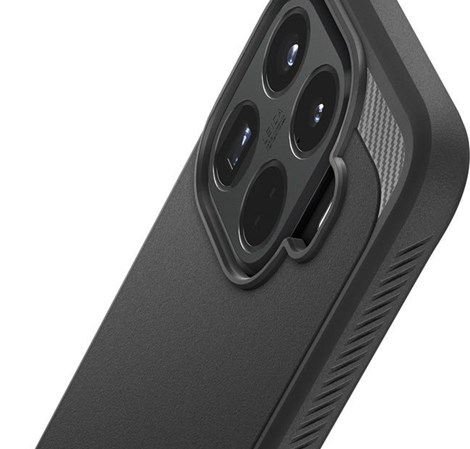 Spigen Rugged Armor, matte black - Xiaomi 15T Pro