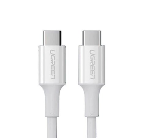 UGREEN kabel, Type C 2.0 (M) na Type C 2.0 (M), 5A, bijeli, 1m