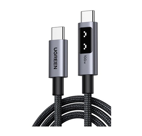 UGREEN Uno USB C (M) to USB C (M), PowerDelivery, Fast Charging 5A Max, crni, 1m
