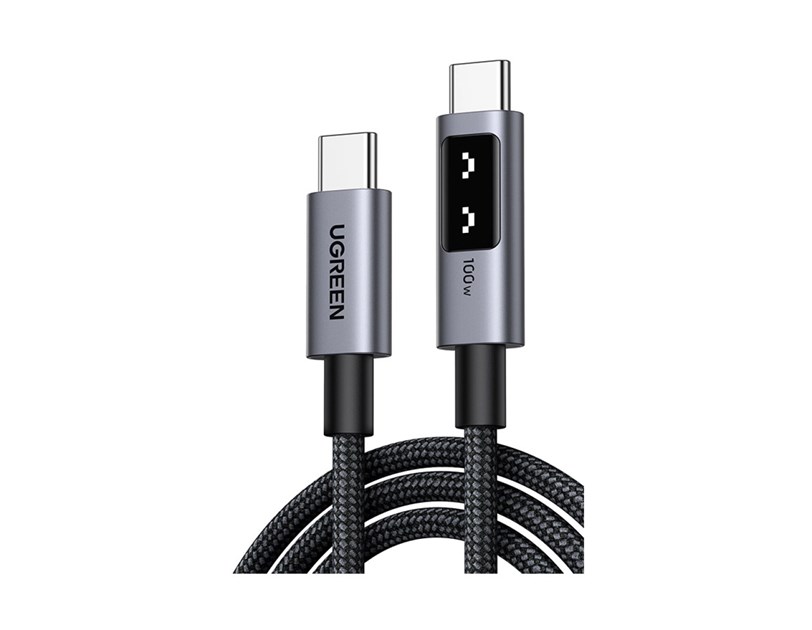 UGREEN Uno USB C (M) to USB C (M), PowerDelivery, Fast Charging 5A Max, crni, 1m