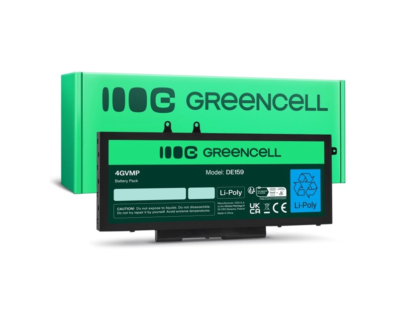 Green Cell (DE159) baterija 4GVMP 8000mAh, 7.4V za Dell Latitude 5400 5410 5500 5510 Precision 3540 3550