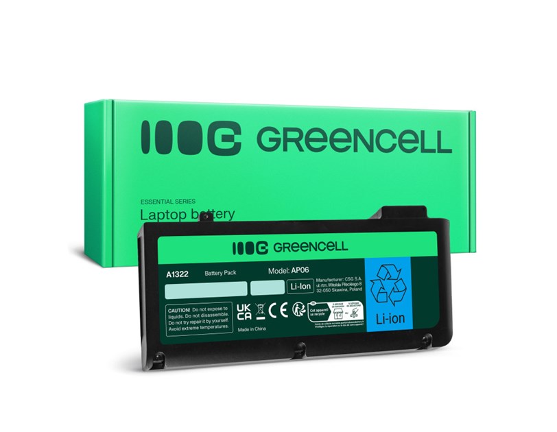 Green Cell (AP06) baterija 4400 mAh,10.8V (11.1V) A1322 za Apple MacBook Pro 13 A1278 2009-2012