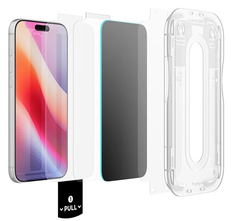 Spigen Glass tR EZ Fit 2 Pack, Privacy iPhone 18/17/16 Pro Max (AGL12027)