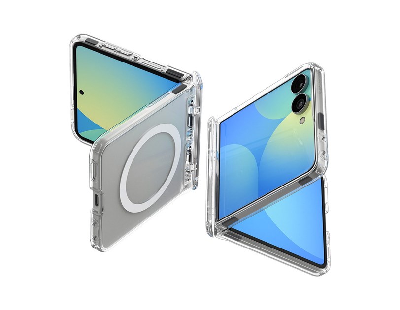 Spigen Ultra Hybrid Pro MagSafe, clear white - Samsung Galaxy Z Flip 2026