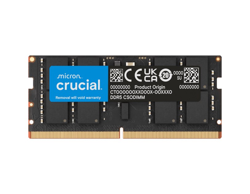 Crucial SO-DIMM 32GB DDR5 6400MHz, CL52 1.1 V