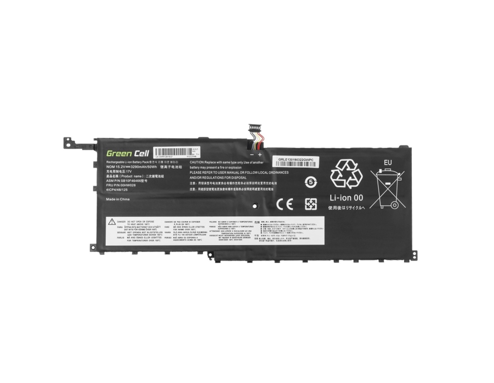 Green Cell (LE130) baterija 00HW028 za Lenovo ThinkPad X1 Carbon 4th Gen i Lenovo ThinkPad X1 Yoga (1st Gen, 2nd Gen)