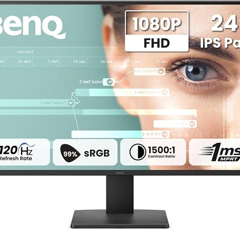 BenQ 24" GW2491P FHD (1920x1080) IPS, 16:9, 120Hz, 250cd/m2, 1500:1, 1ms, HDMI/DP