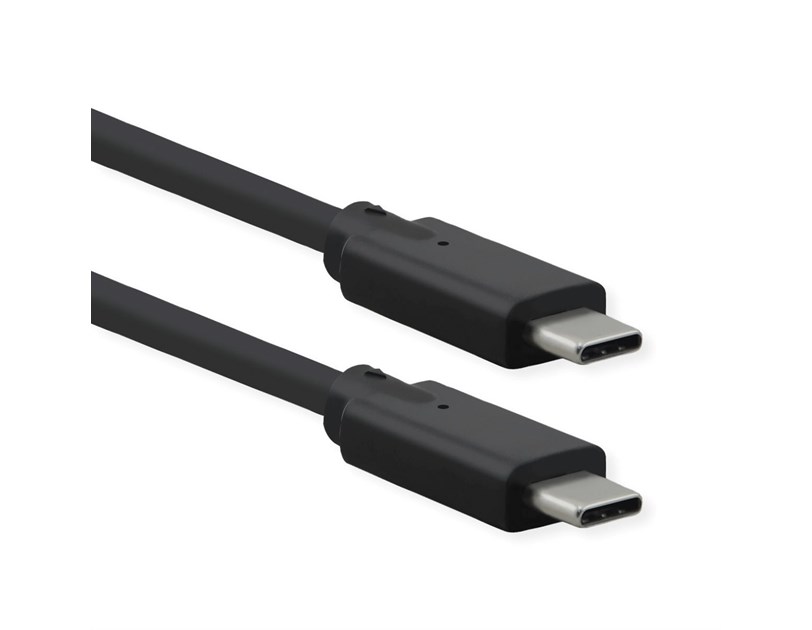 Roline USB 3.2 Gen 2x2 kabel, USB-C - USB-C, M/M, PD 20V5A, 20 Gbit/s, crni, 1.0m