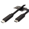 Roline USB 3.2 Gen 2x2 kabel, USB-C - USB-C, M/M, PD 20V5A, 20 Gbit/s, crni, 1.0m