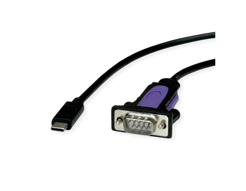 Roline pretvarač USB-C - Serial, DB9, 1.8m