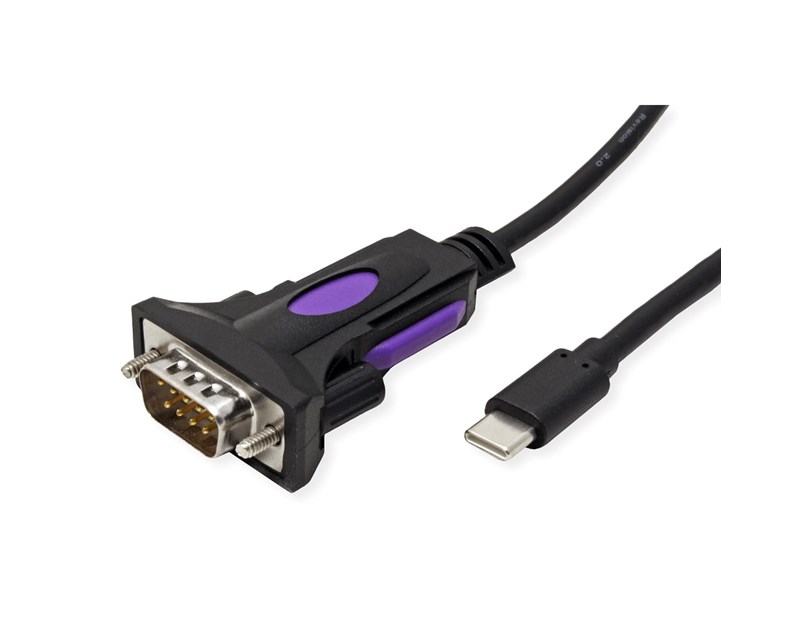 Roline pretvarač USB-C - Serial, DB9, 1.8m